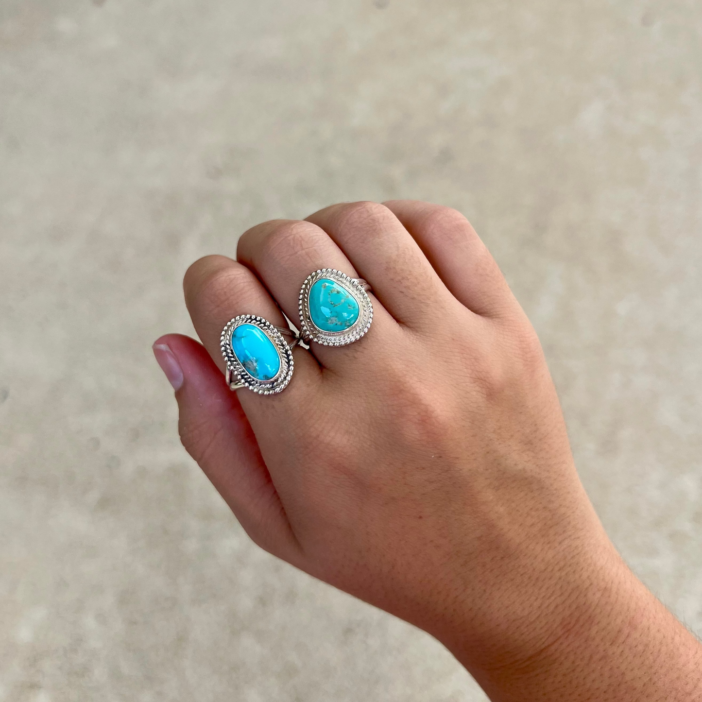 The Sophie Double Twist Turquoise Ring