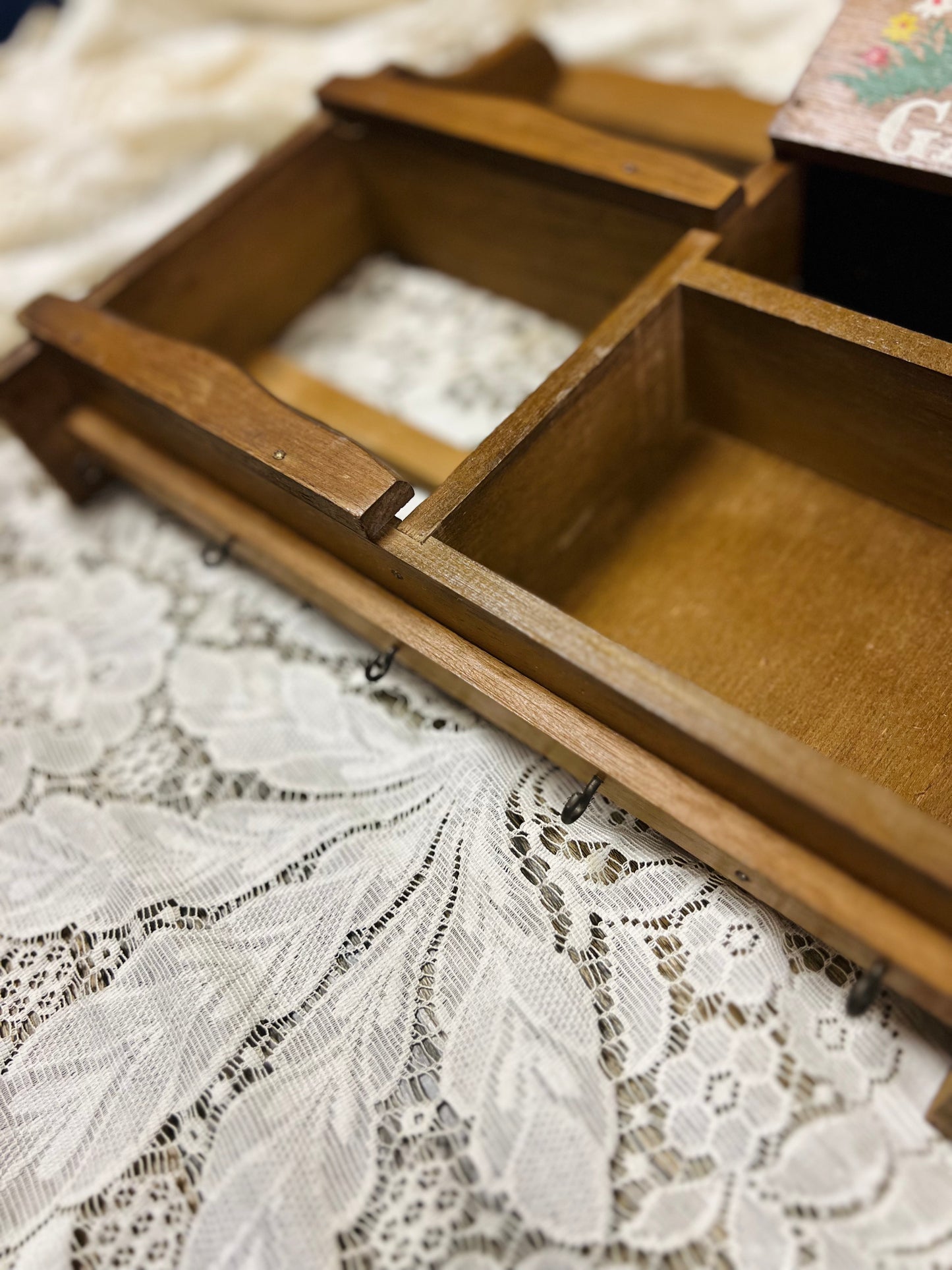 Vintage Wooden Herb Garden Spice Rack