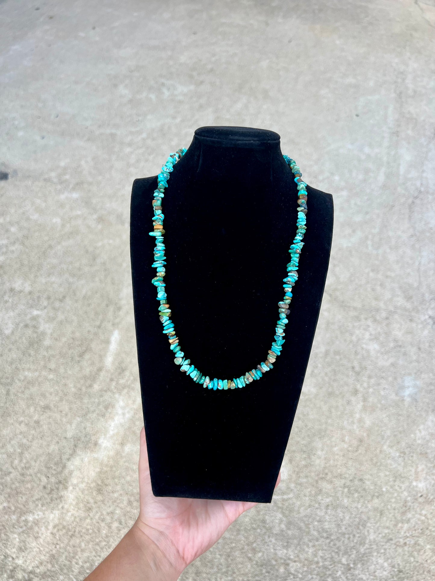 20" Turquoise Nugget Necklace
