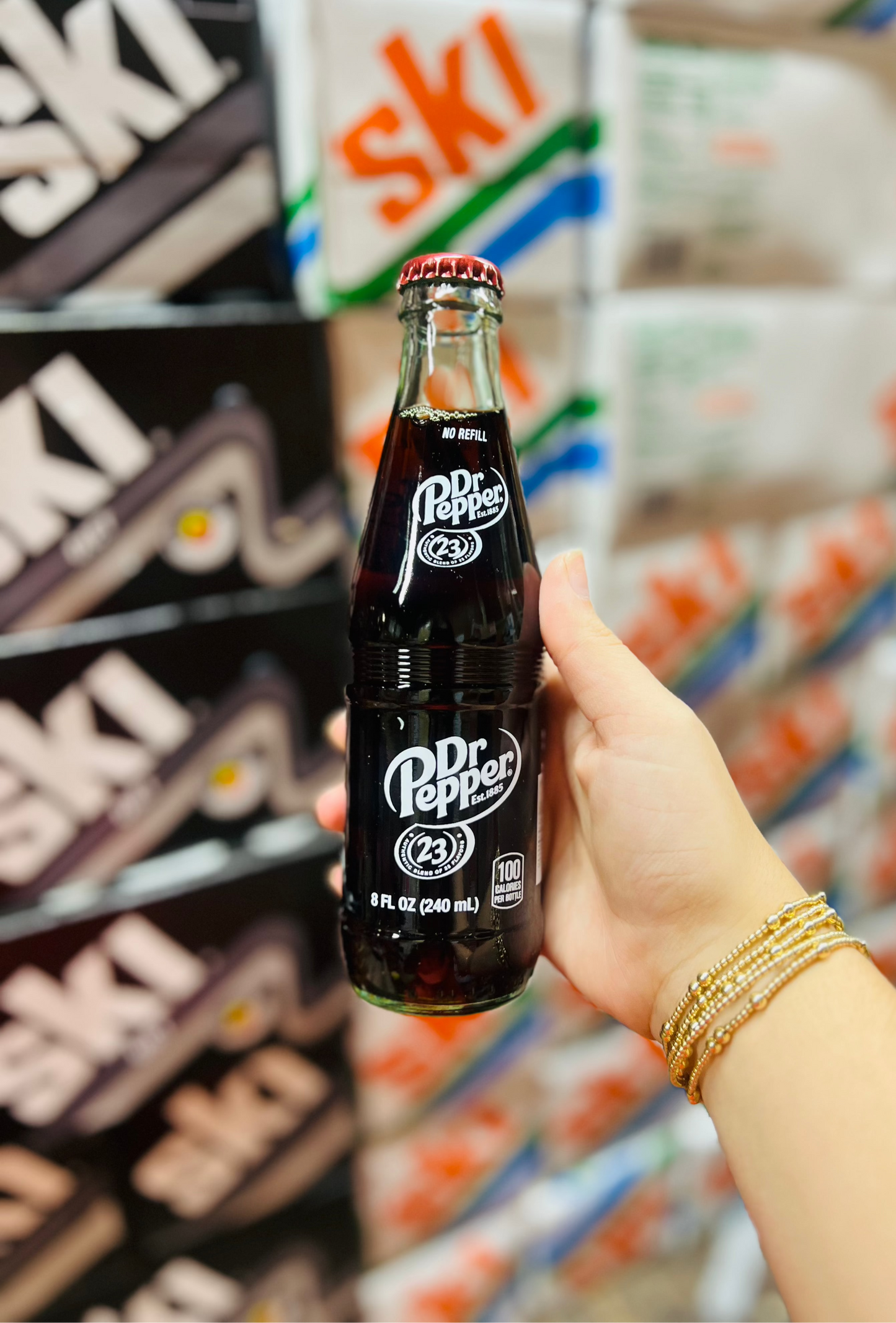 Dr Pepper Glass Bottle