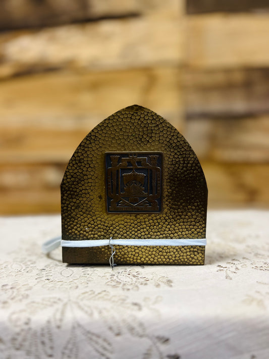 U.S. Naval Academy "Ex Scientia Tridens" Marked College Seal & Crew Co. Brass & Copper Bookends