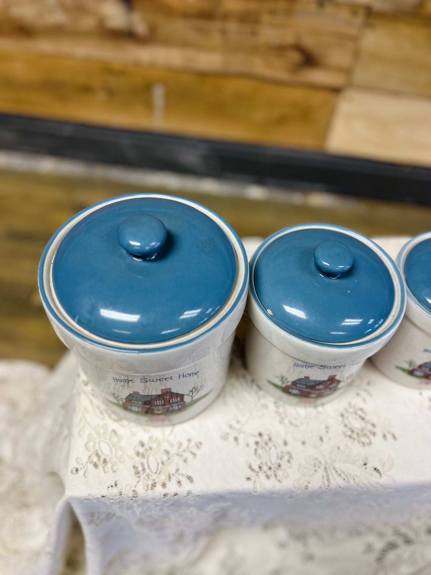 Vintage Home Sweet Home 4 Piece Canister Set