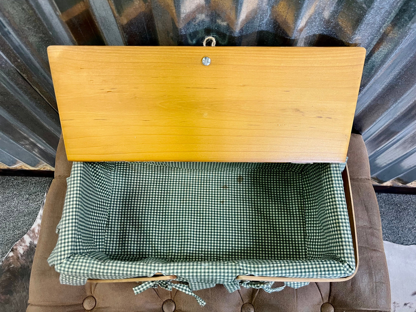 Vintage Longberger Wicker Picnic Basket