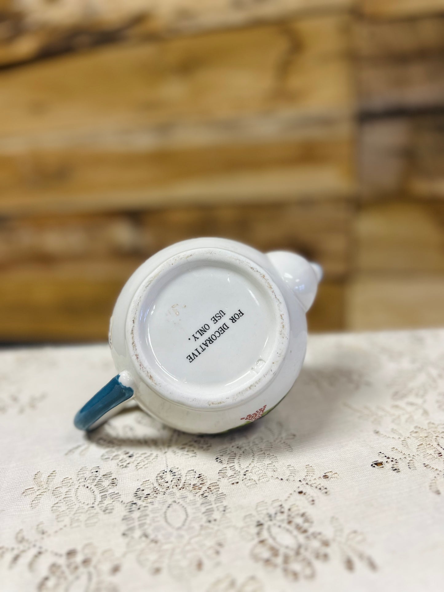 Vintage Home Sweet Home Teapot