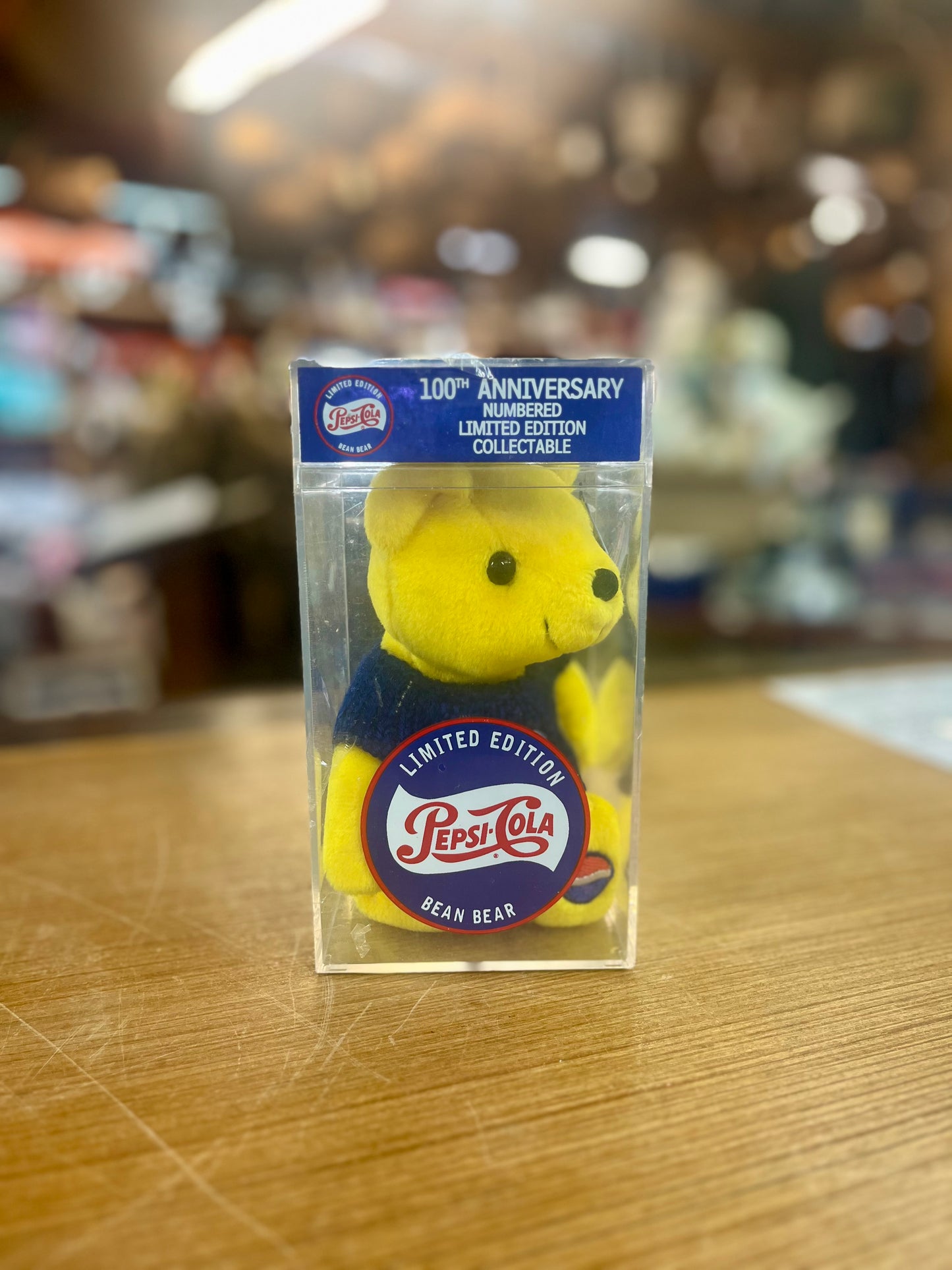 1999 Pepsi-Cola 100th Anniversary Bean Bear Plush