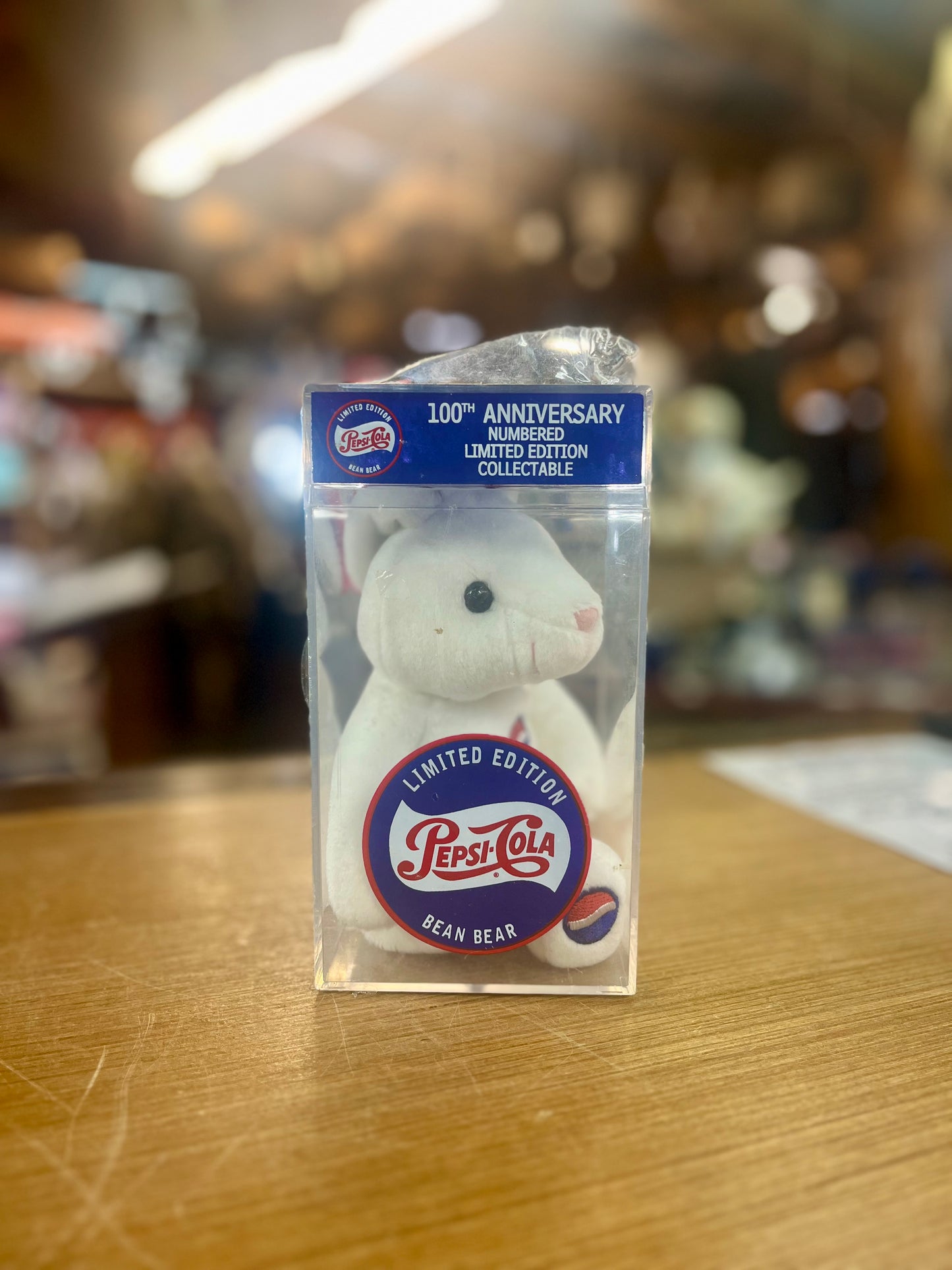 1999 Pepsi-Cola 100th Anniversary Bean Bunny Plush