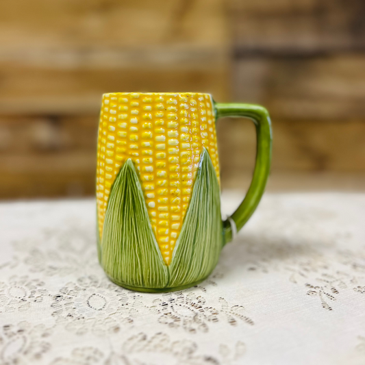 Vintage 1976 Corn Cob Mug Marie's Ceramics