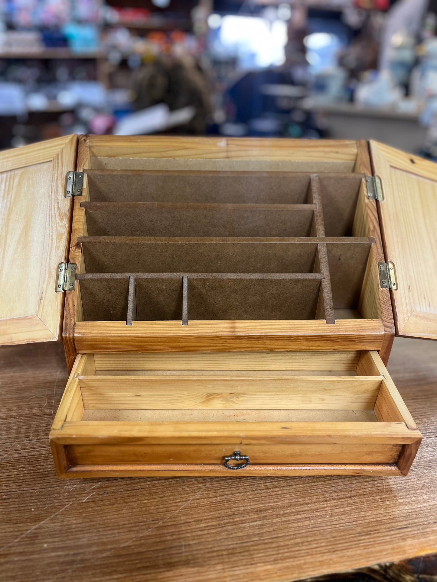 Vintage Wooden Letter Box/Organizer