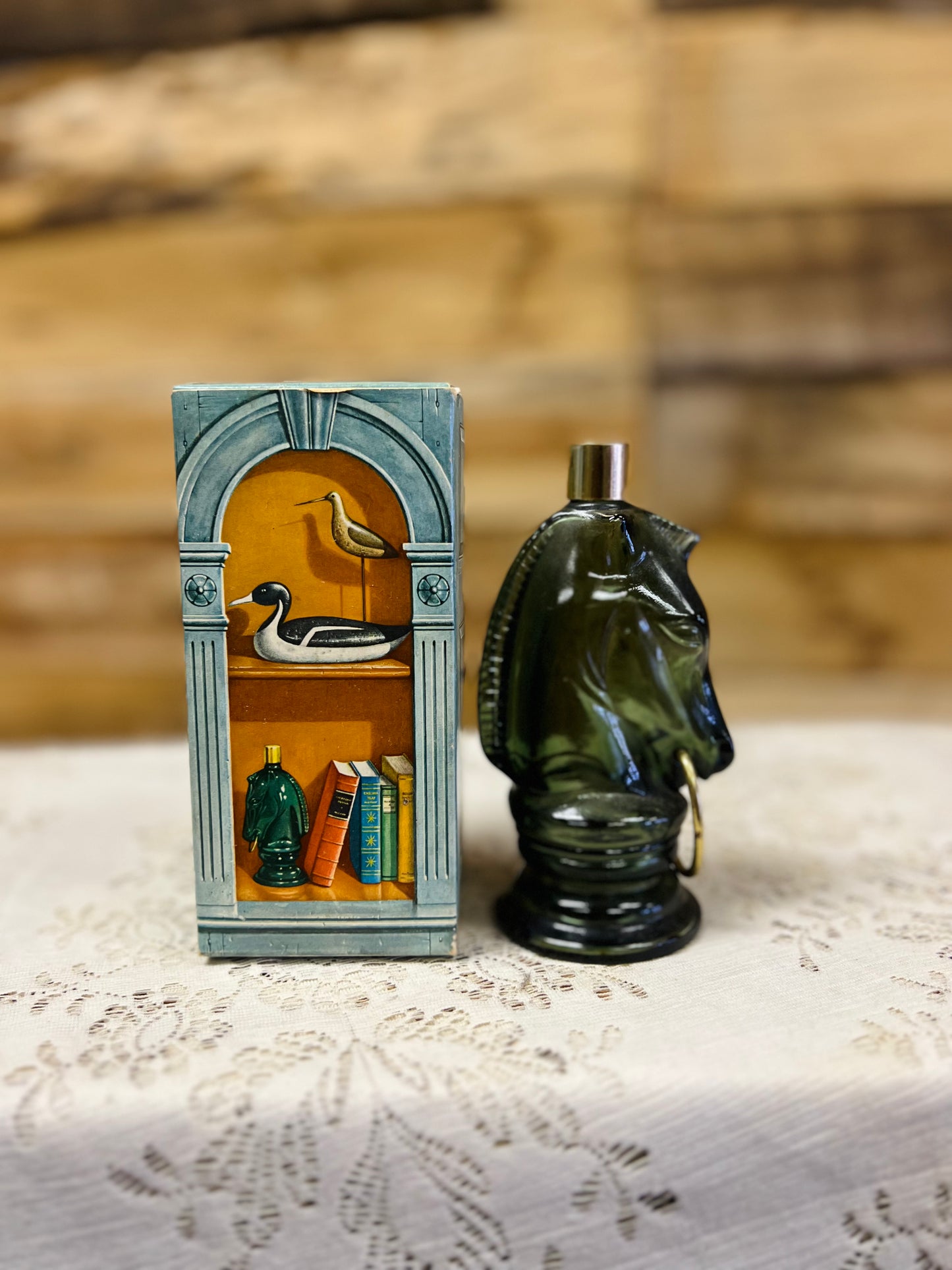 Vintage Avon Pony Decanter with Box