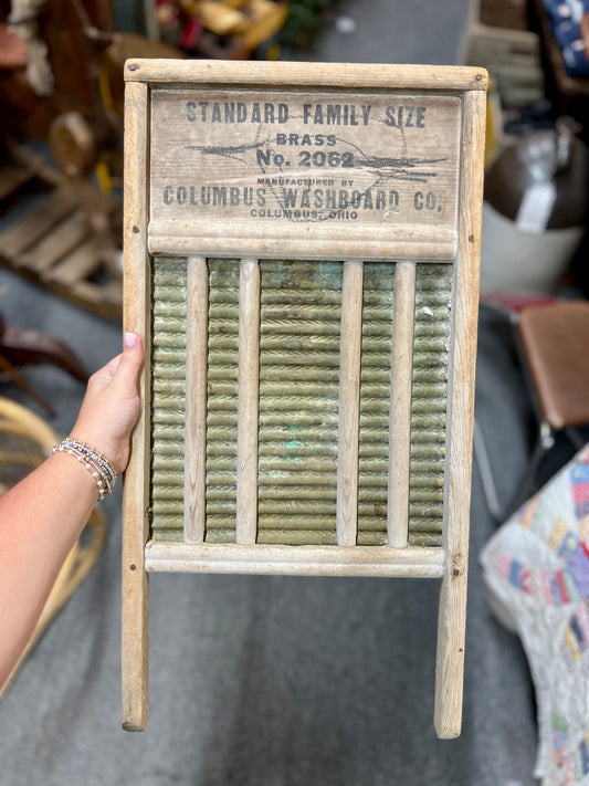 Vintage Washboard Made Rite No. 2062 Columbus Washboard Co
