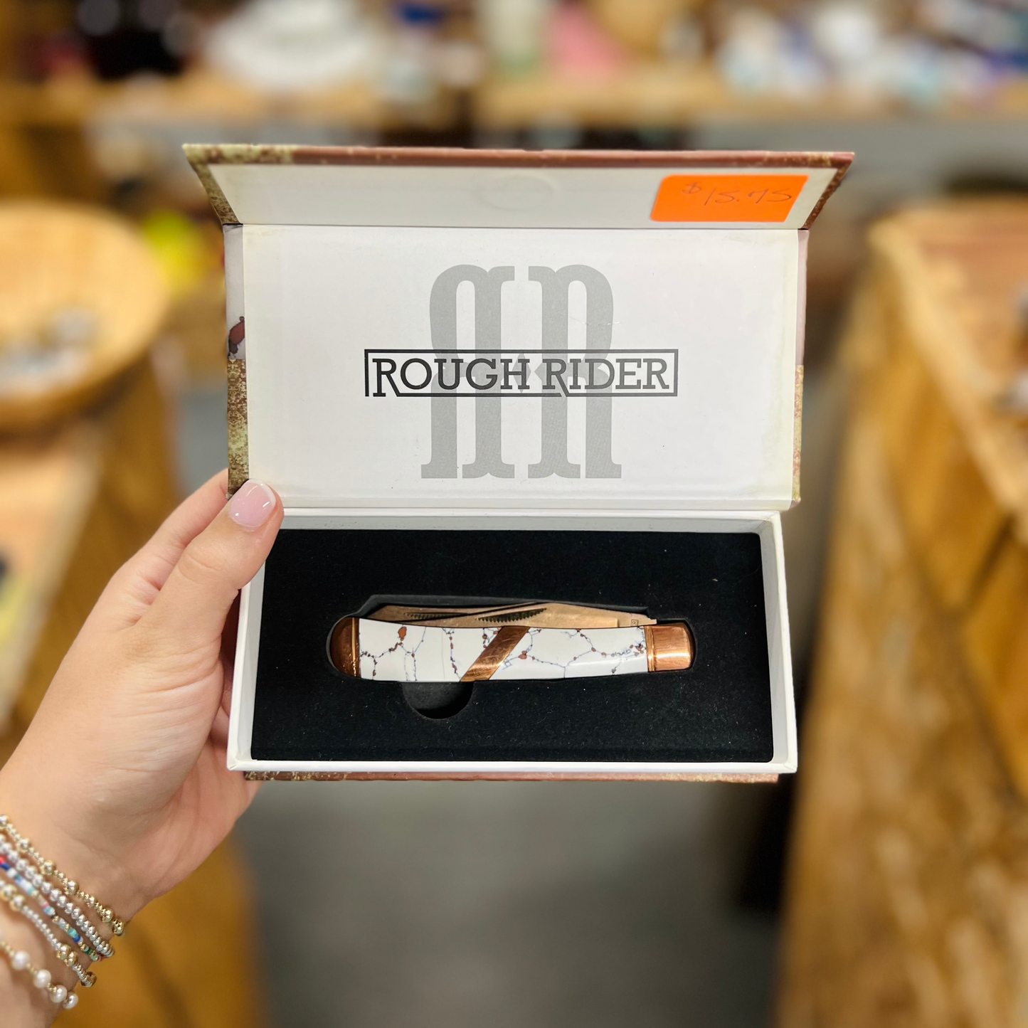 Rough Rider Copperstone 2 bladed pocket knife