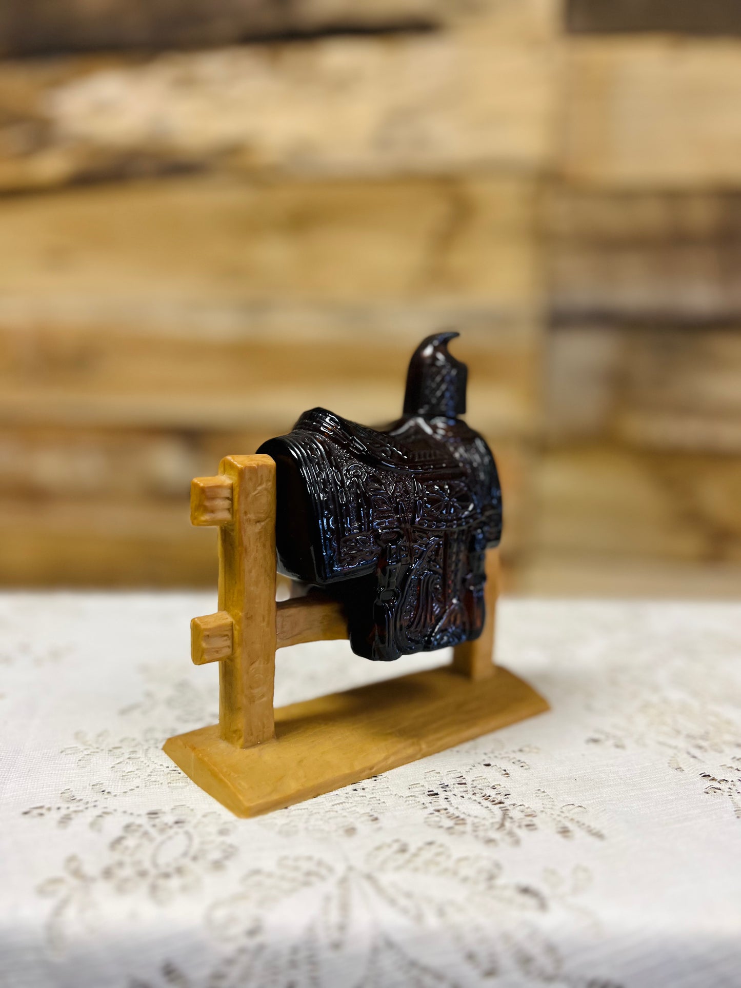 Vintage Avon Western Saddle with Stand and Box