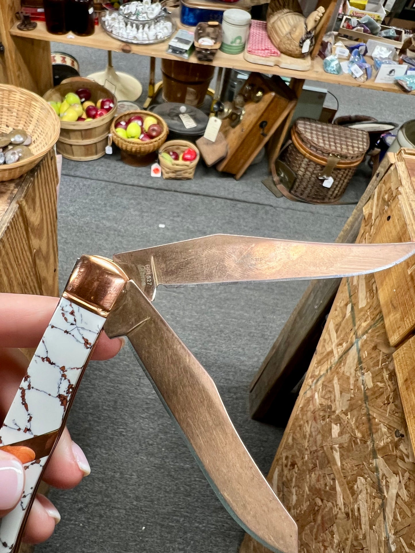 Rough Rider Copperstone 2 bladed pocket knife