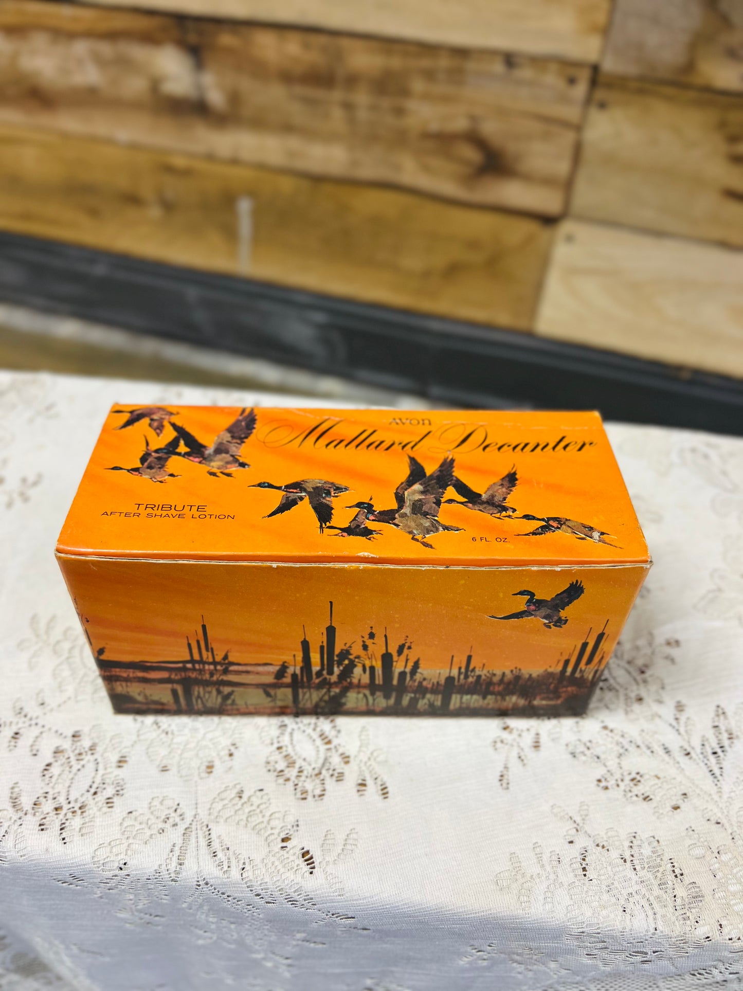 Vintage Avon Mallard Duck Decanter with Box