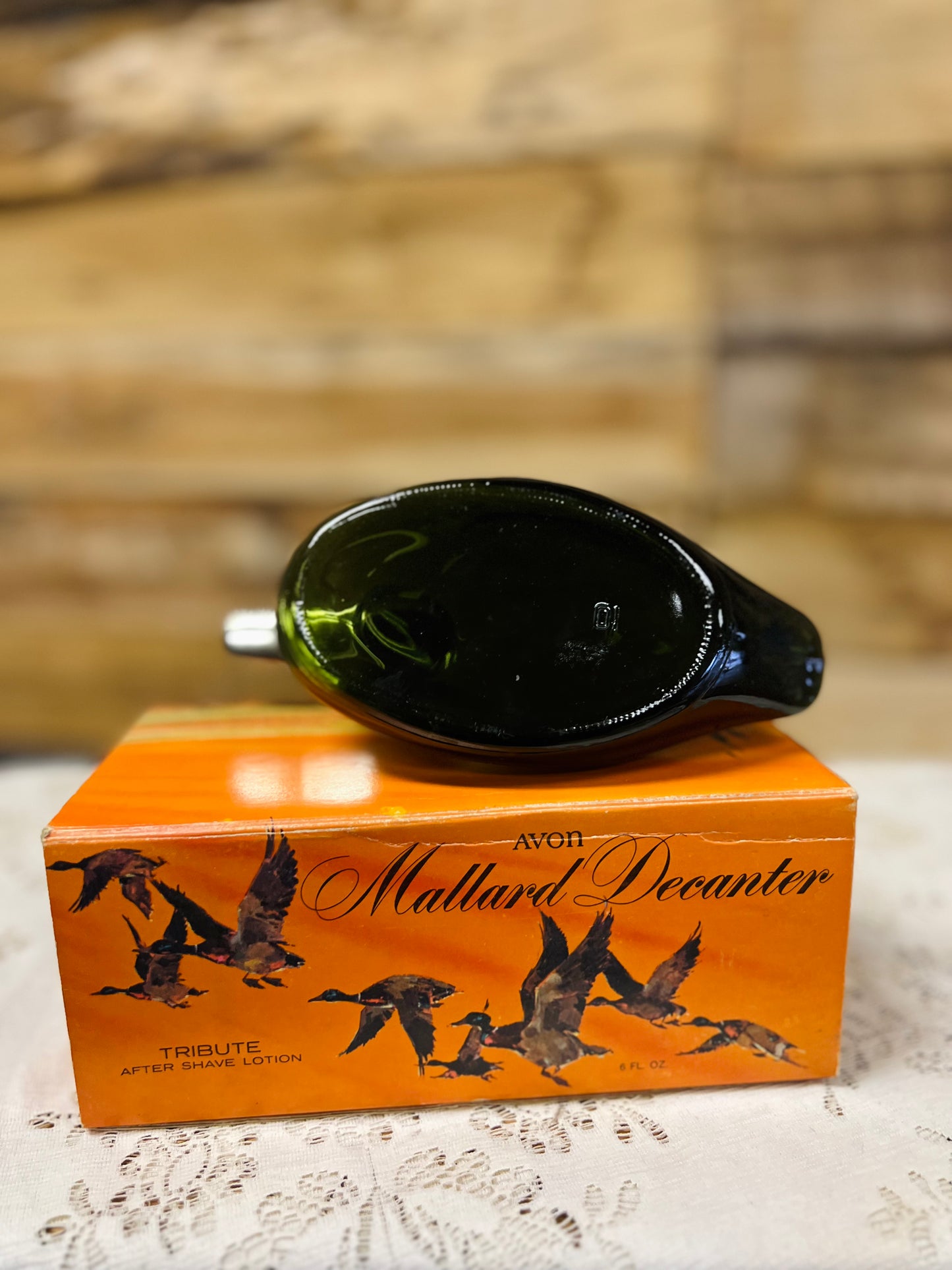 Vintage Avon Mallard Duck Decanter with Box