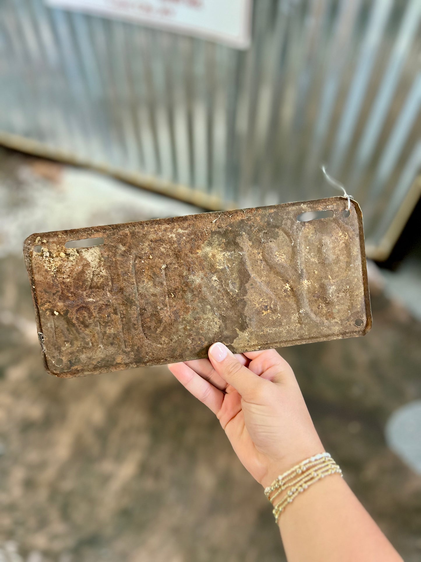 Vintage 1924 KY License Plate 100+ years old "270" our phone number area code prefix