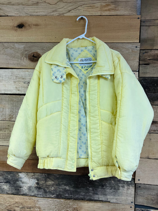 Vintage Apres Sport Yellow Jacket Size Medium