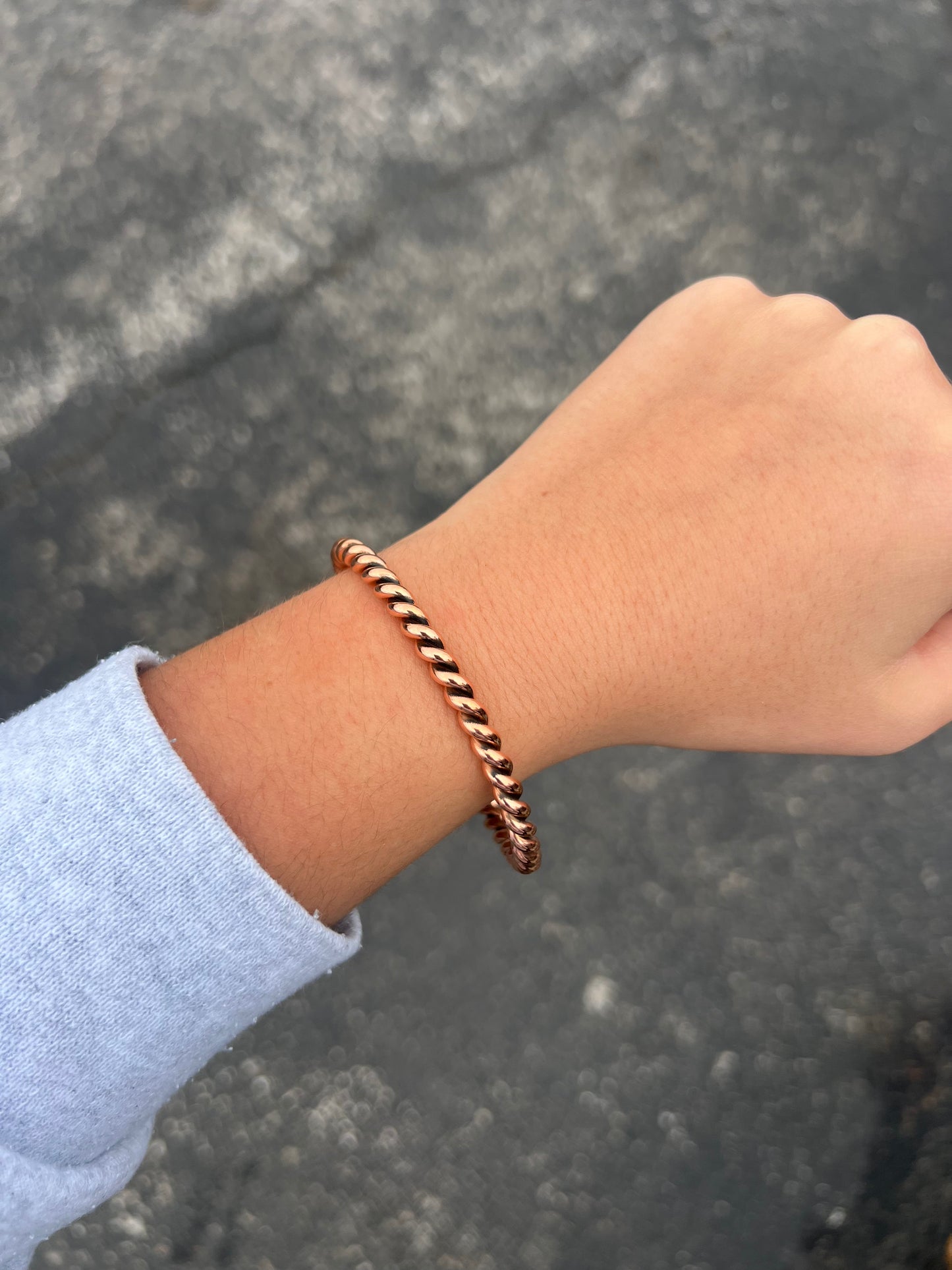 Navajo Copper Twisted Cuff Bracelet