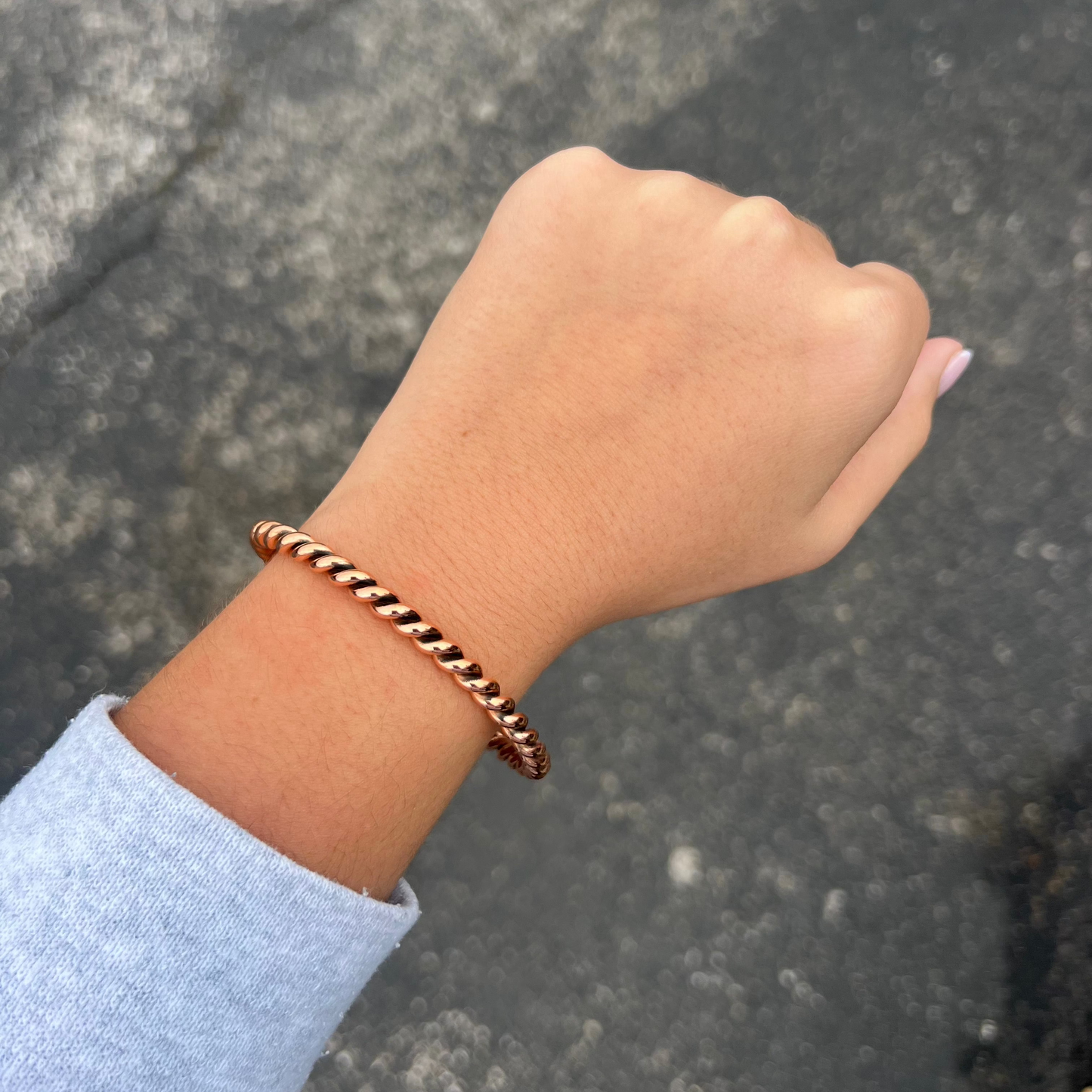 Navajo Copper Twisted Cuff Bracelet