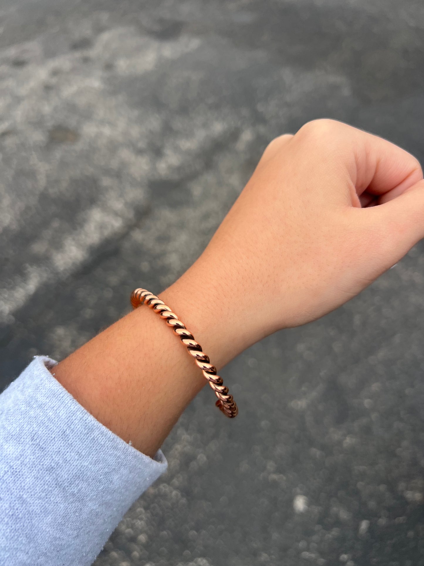 Navajo Copper Twisted Cuff Bracelet