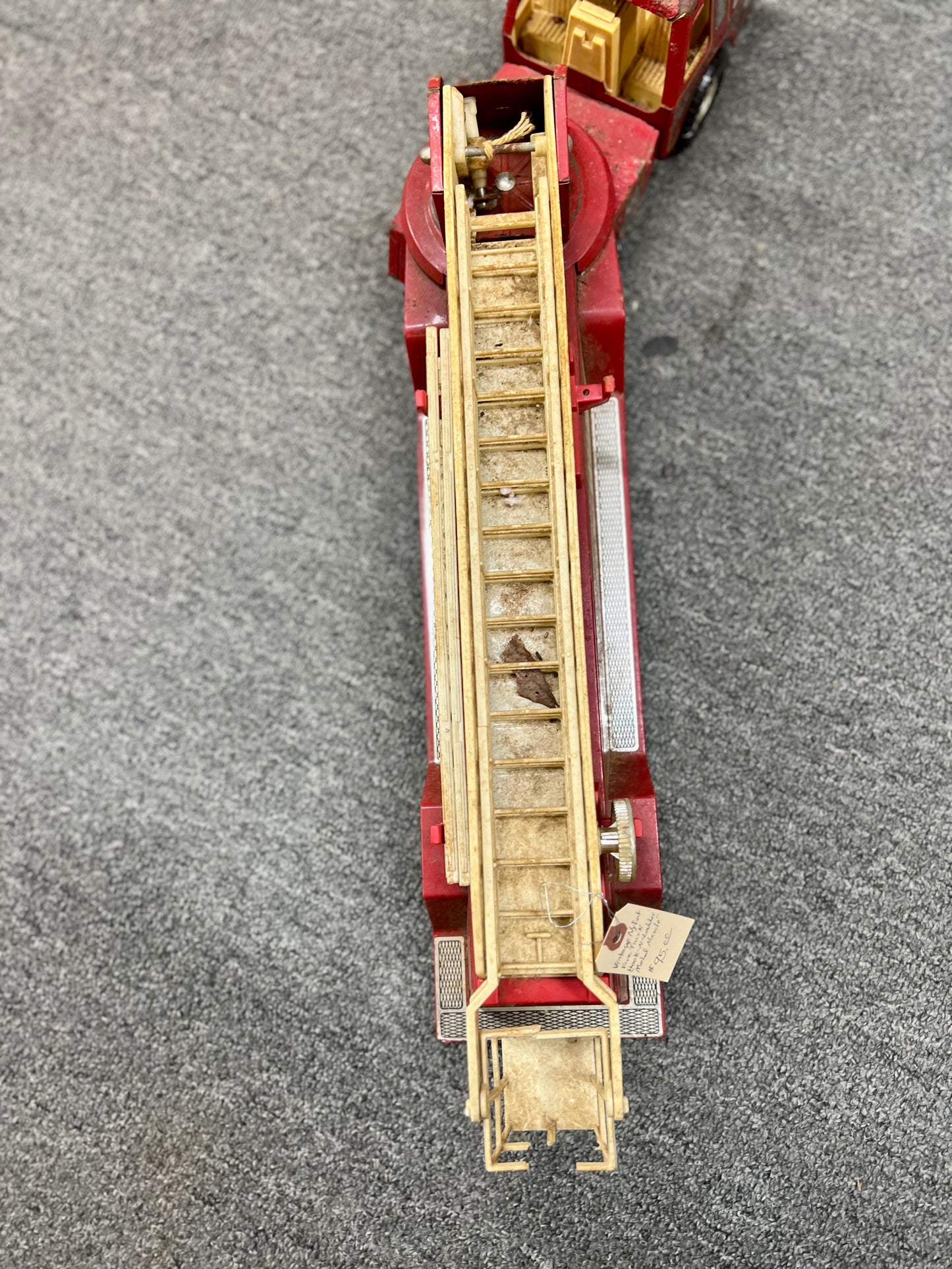Vintage Nylint Fire Truck Aerial Hook-N-Ladder Metal Muscle