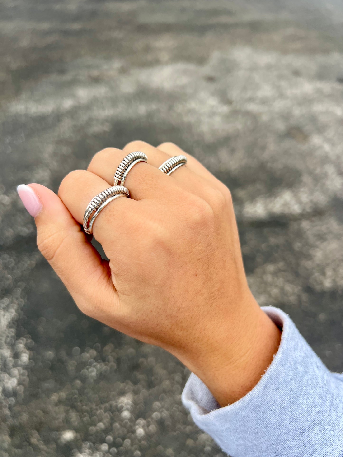 Sterling Silver Coil Ring