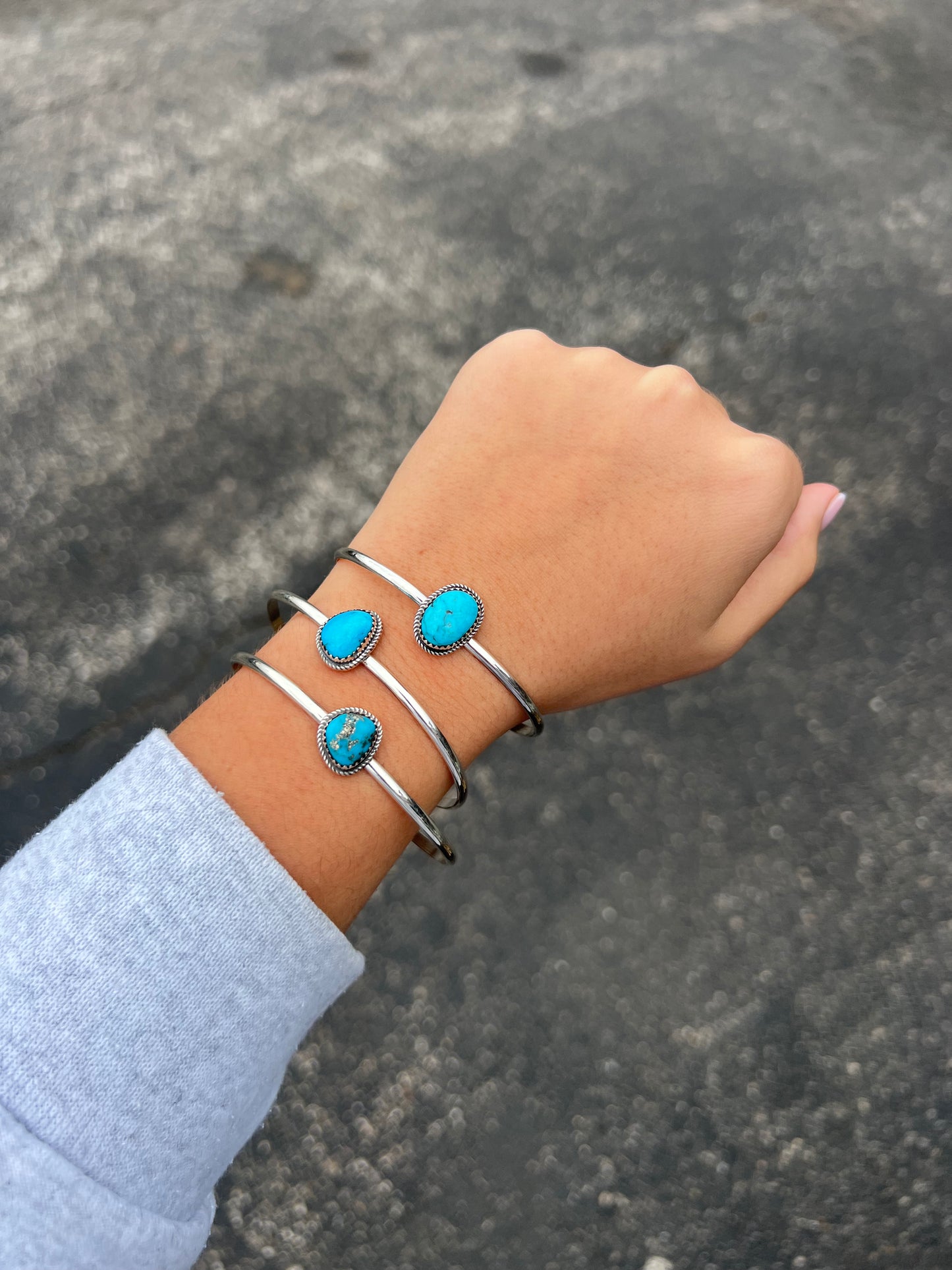 The Keli Kingman Turquoise Sterling Silver Cuff Bracelet