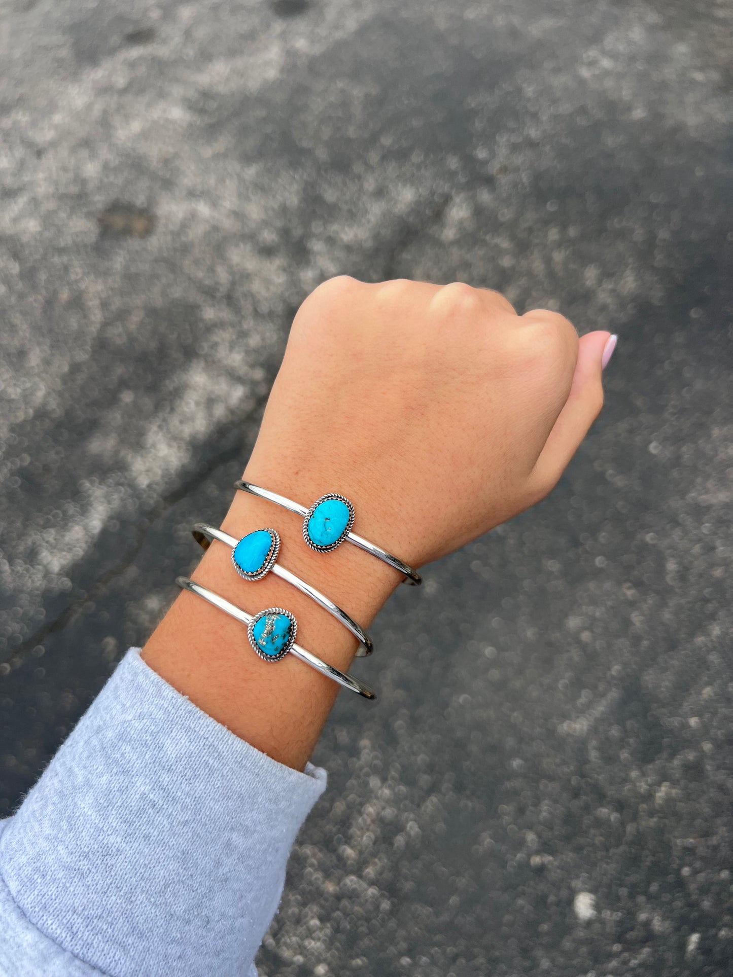 The Keli Kingman Turquoise Sterling Silver Cuff Bracelet