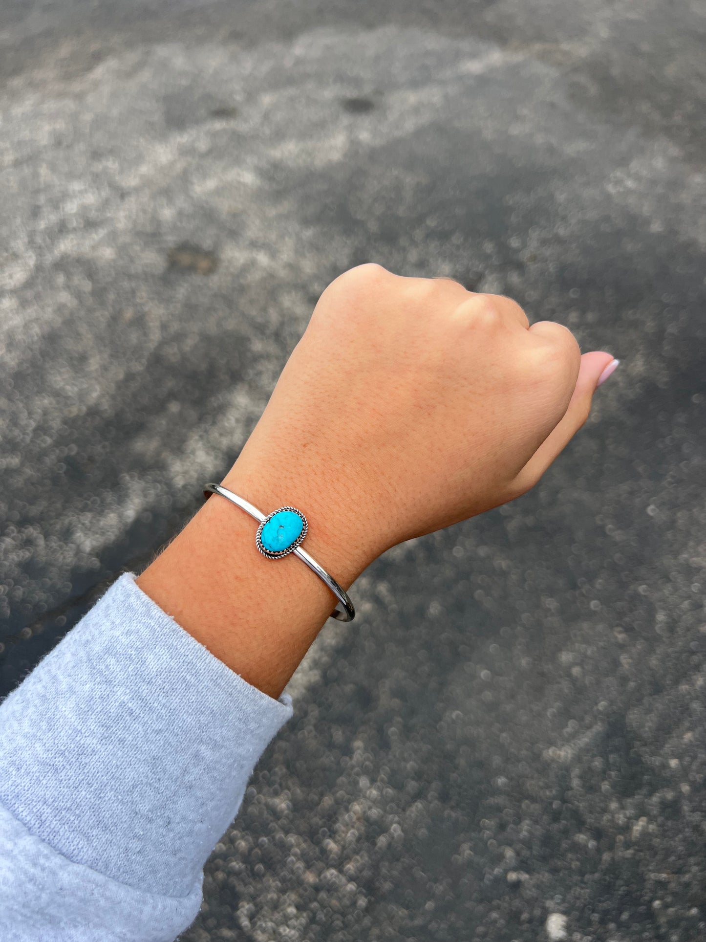 The Keli Kingman Turquoise Sterling Silver Cuff Bracelet