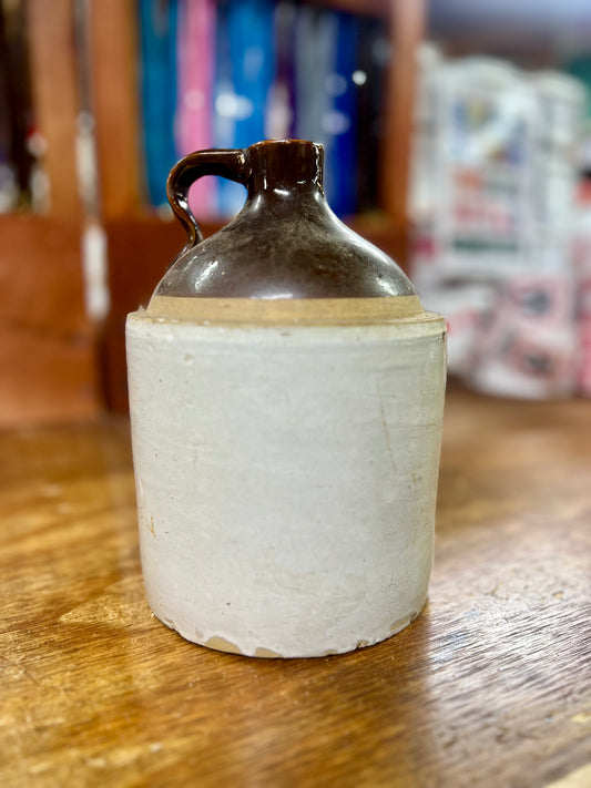 Vintage 2 Toned Stoneware Jug Small