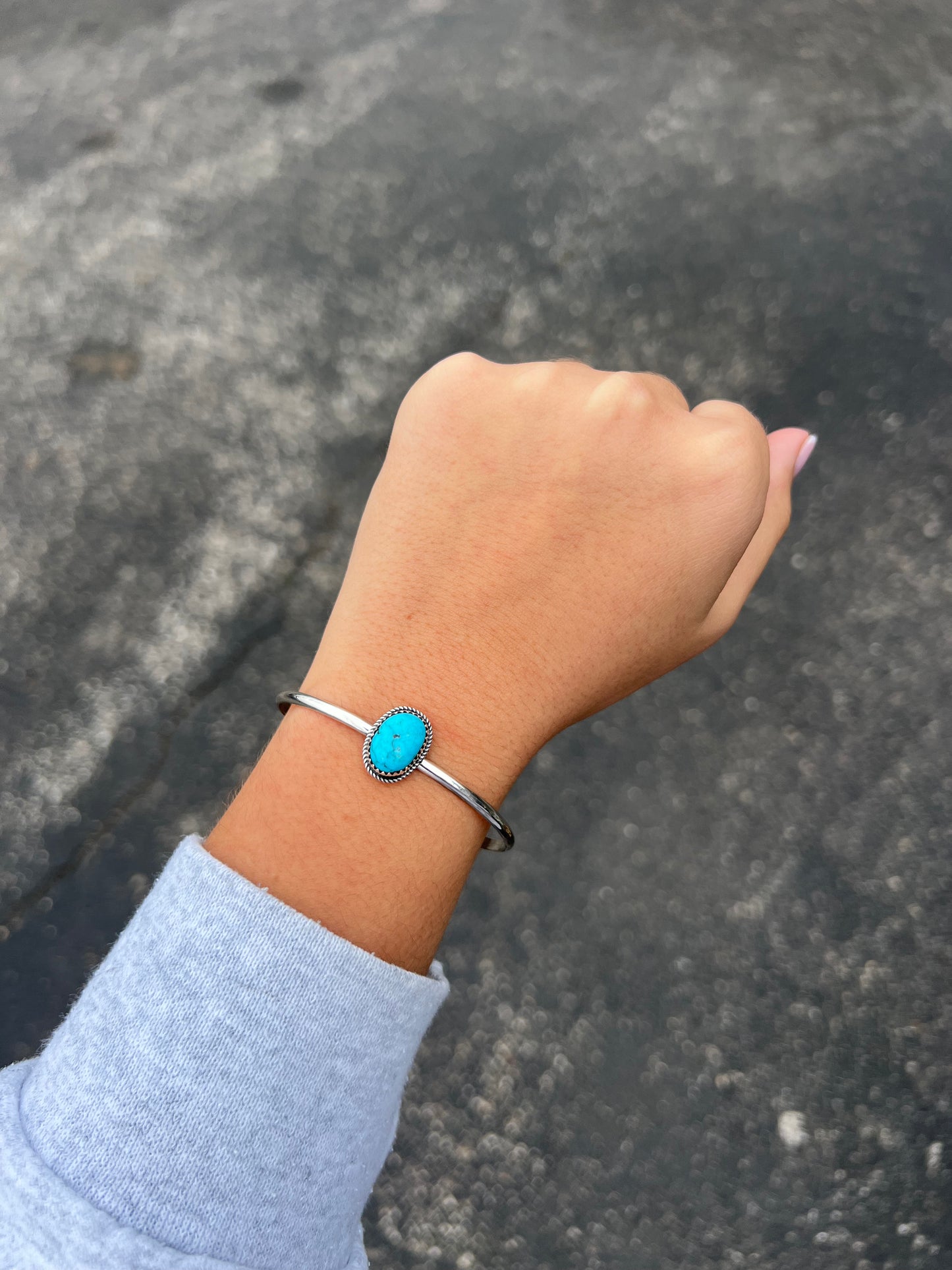 The Keli Kingman Turquoise Sterling Silver Cuff Bracelet