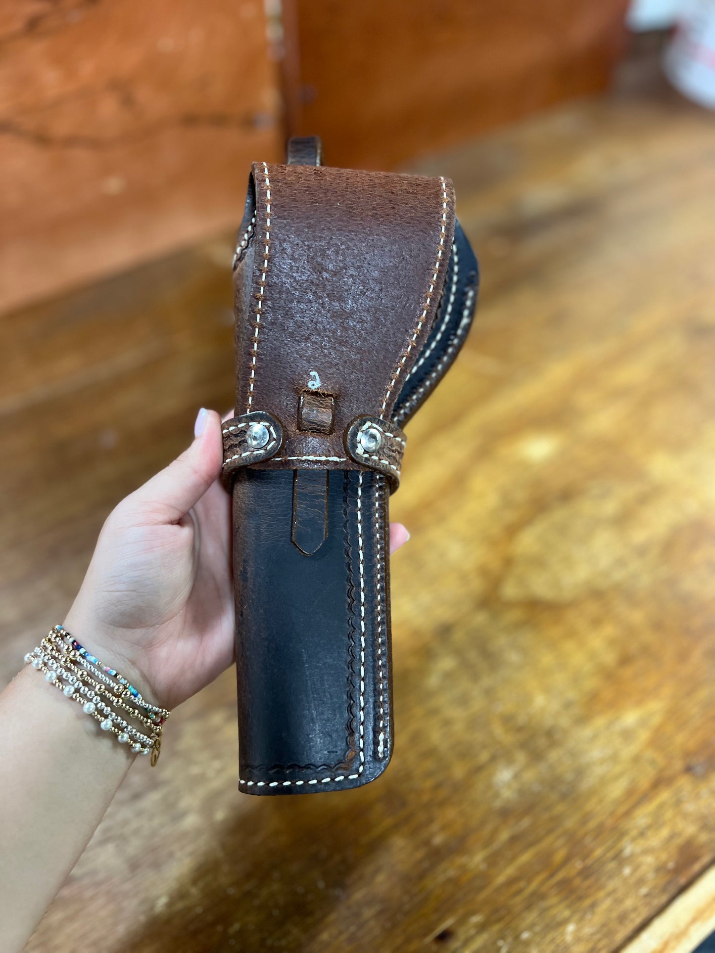 Genuine Leather Holster for 22 Cal. Revolvers 9" - Local Amish Made