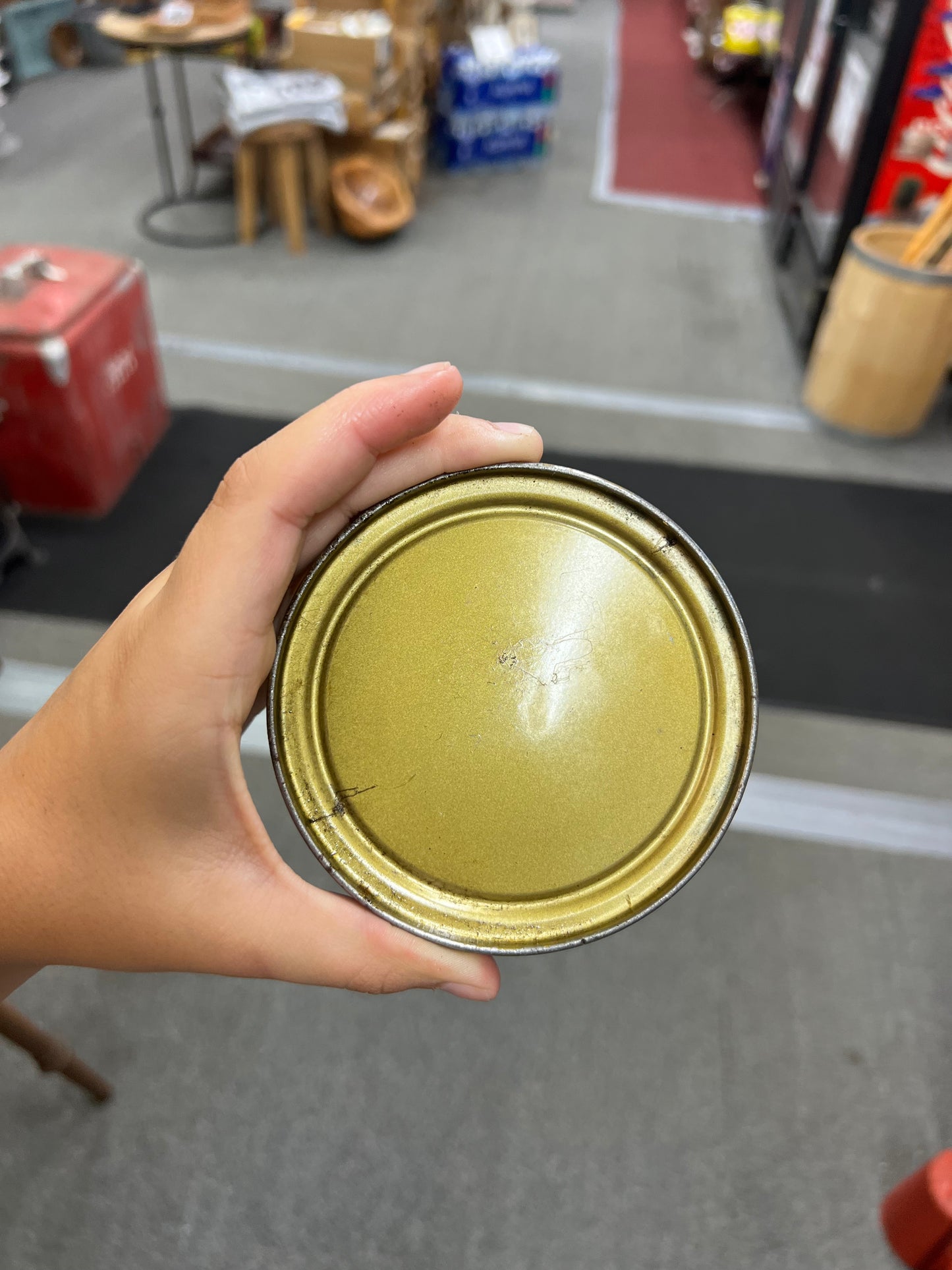 Vintage Old Gold Eagle Oil Can Embossed