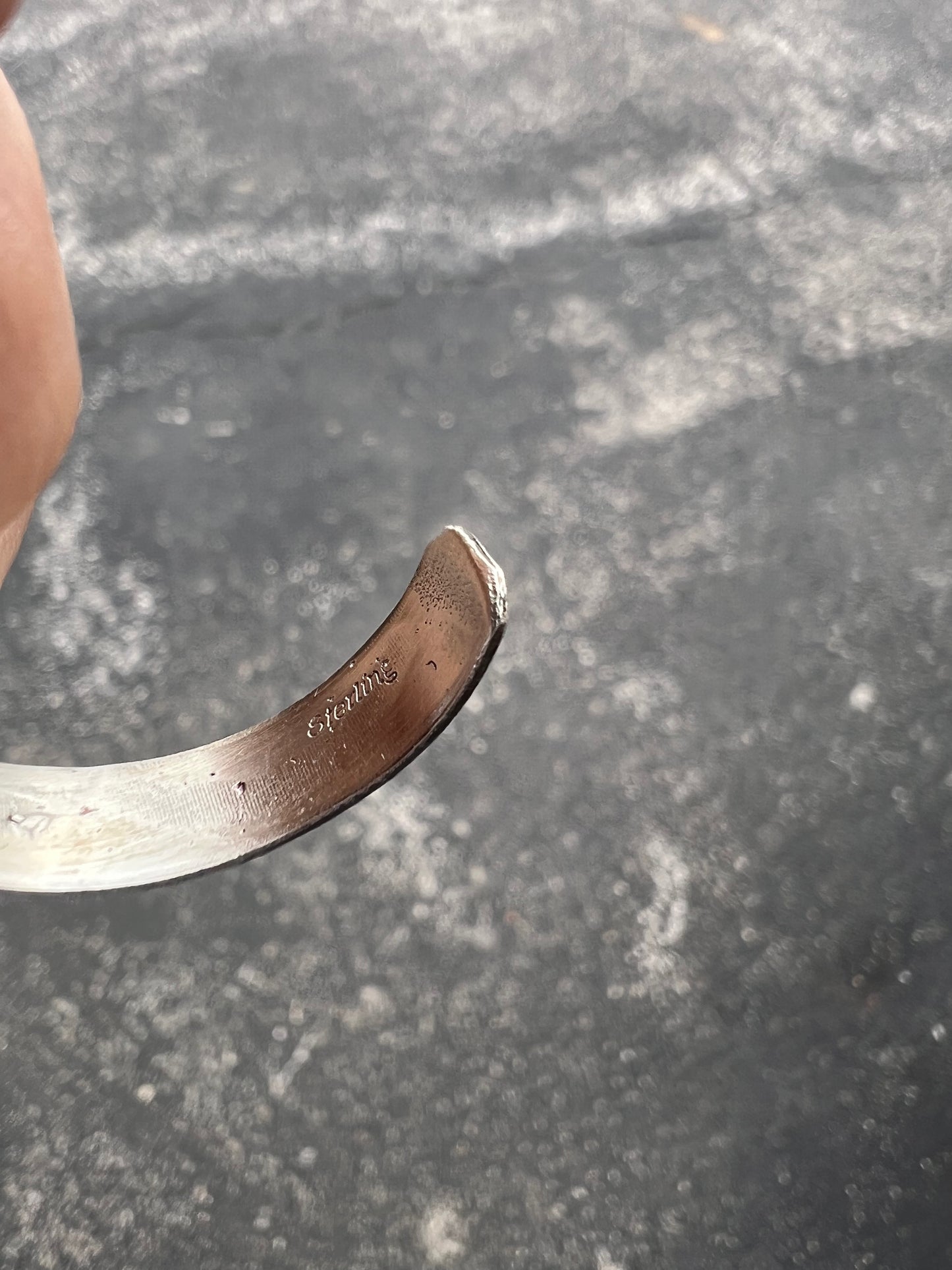 Baby Bracelet Genuine Green Turquoise Sterling Silver Cuff