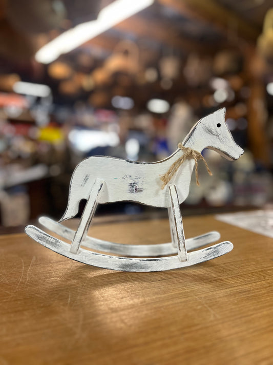 Rustic Rocking Horse Decor