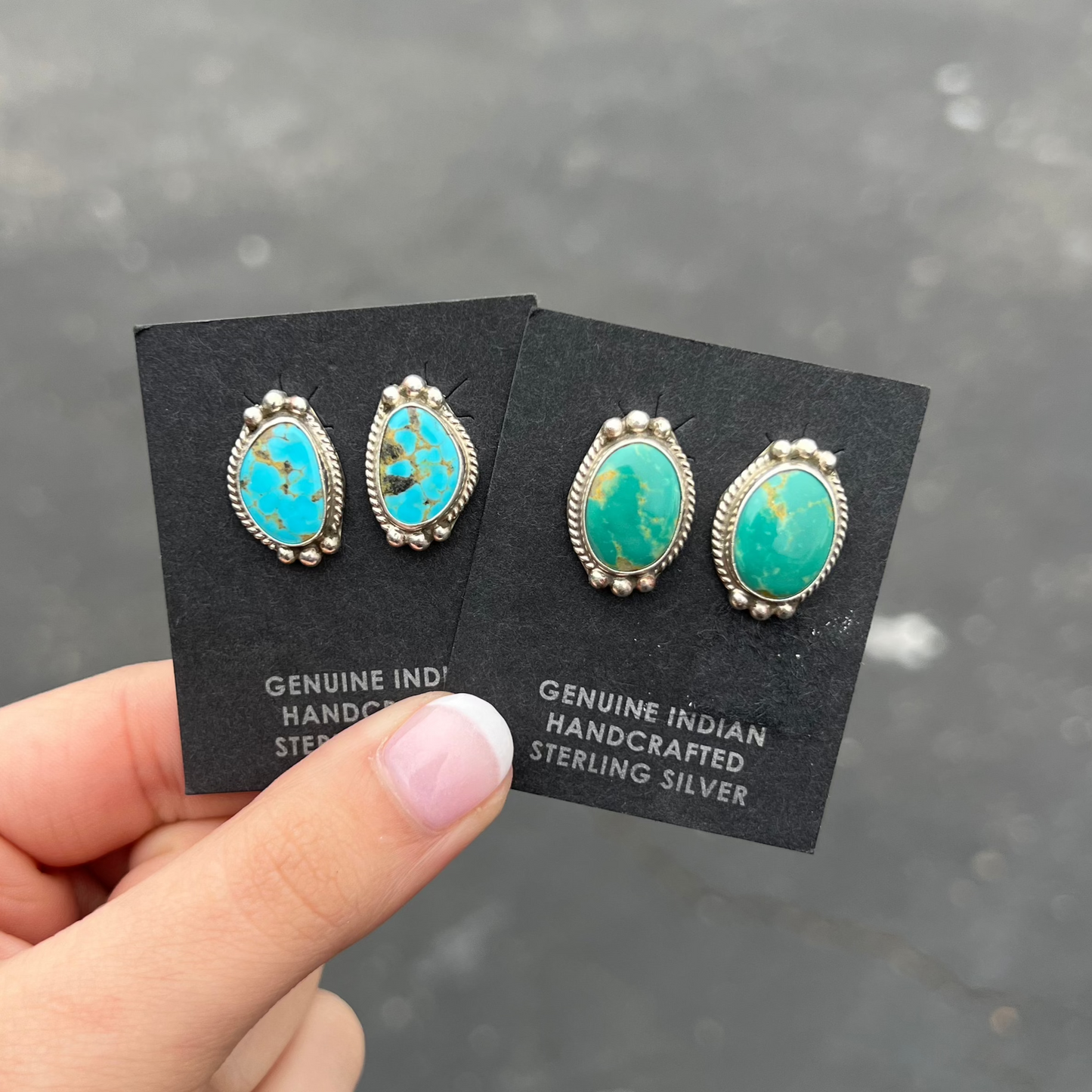 The Savannah Kingman Turquoise Sterling Silver Earrings