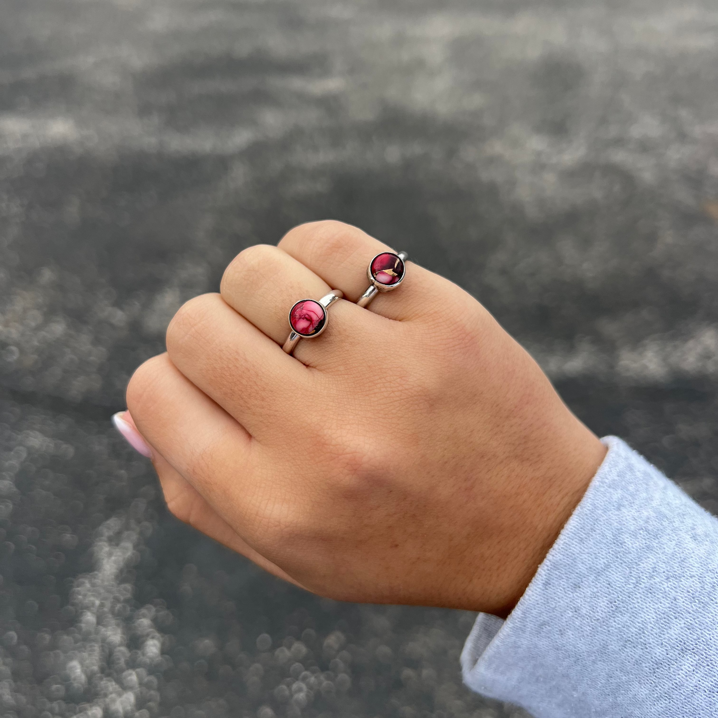 Dahlia Rose Sterling Silver Ring