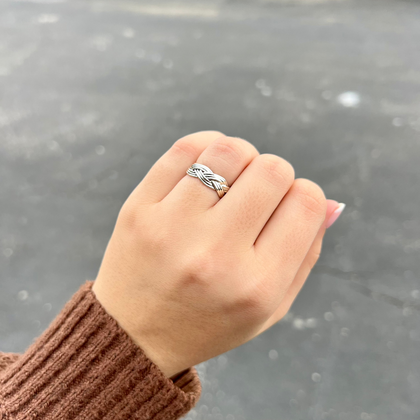 Sterling Silver Braided Band Ring