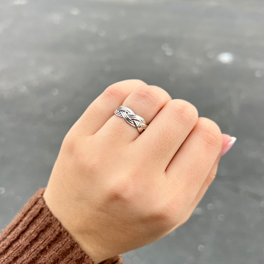 Sterling Silver Braided Band Ring