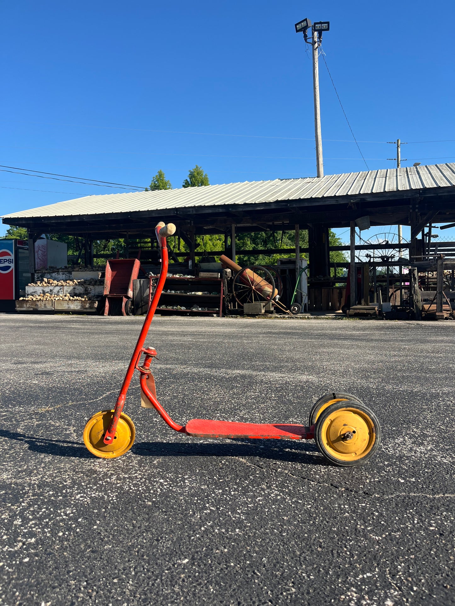 Vintage 1940s Era Metal Scooter