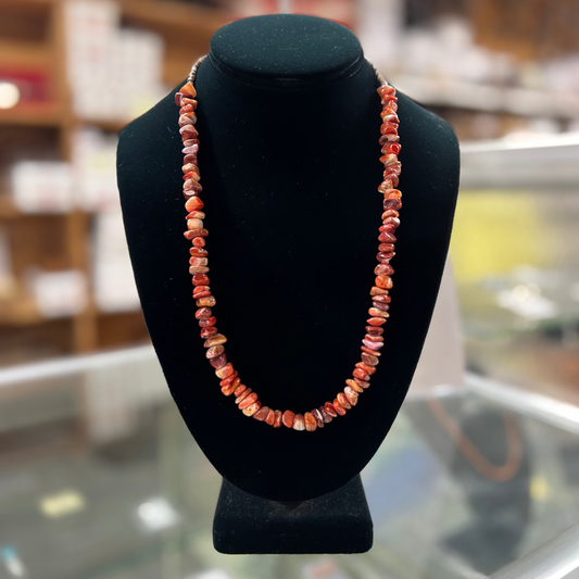 The Ophelia Spiny Oyster Nugget Heishi Necklace