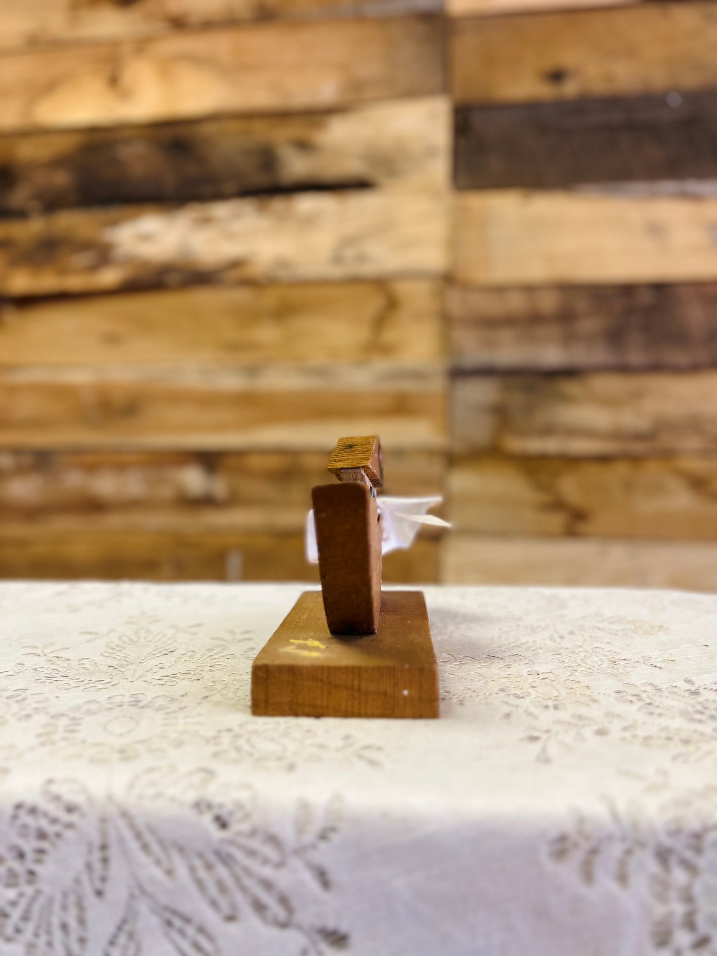 Vintage Wooden Duck Recipe Card Holder