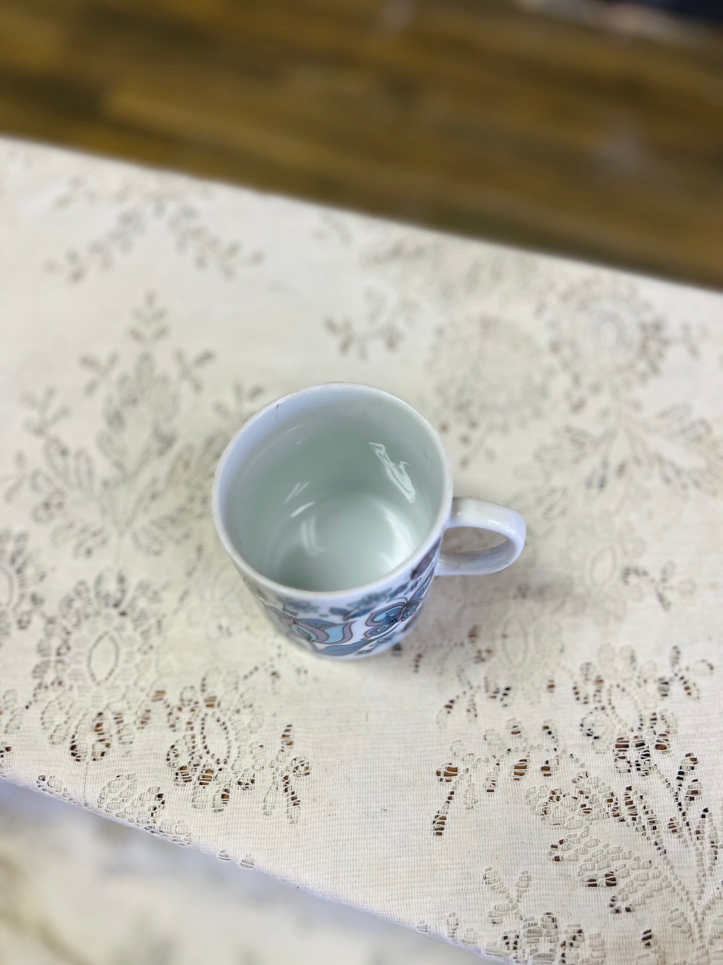 Vintage Butterfly, Flower, Ladybug Mug