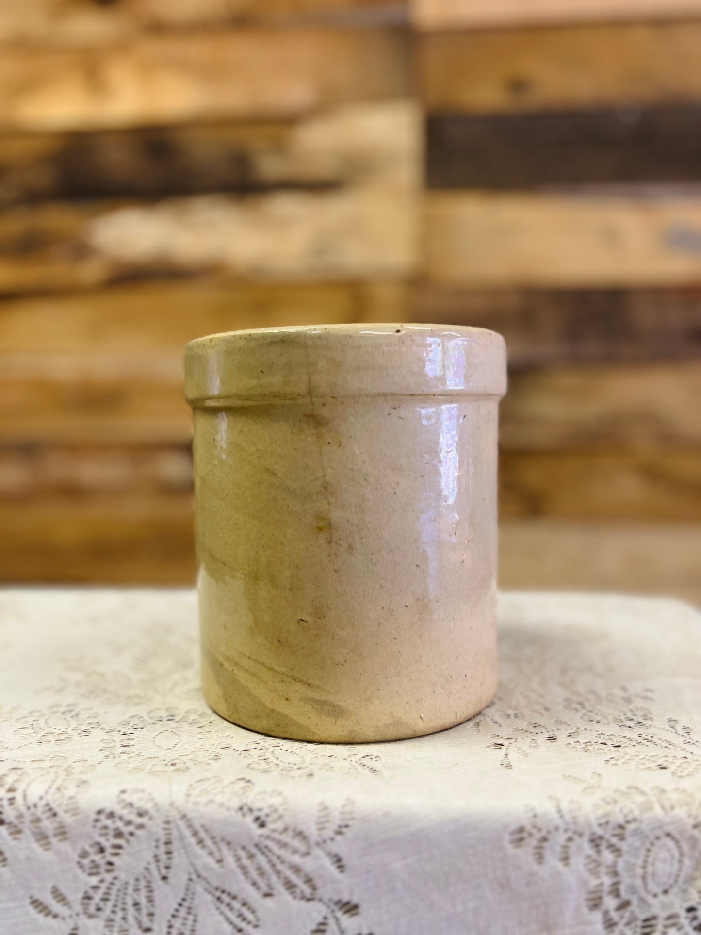 Vintage 1975 Cream Crock From Smoky Mountains