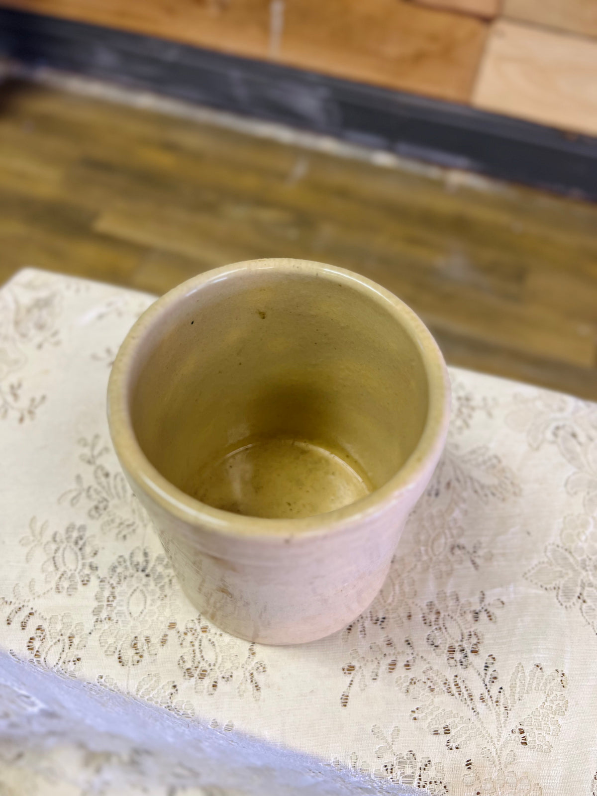 Vintage 1975 Cream Crock From Smoky Mountains