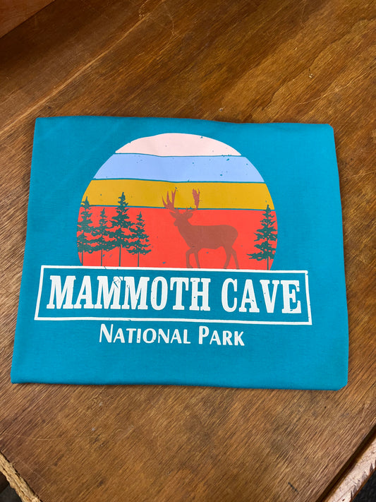 Mammoth Cave National Park Turquoise Deer Tee