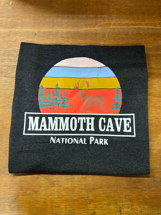 Mammoth Cave National Park Charcoal Deer Tee