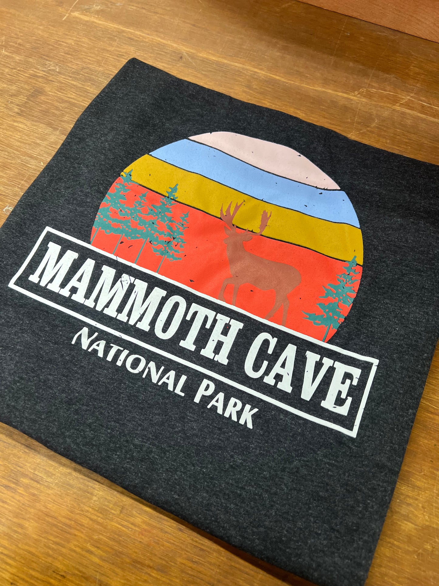 Mammoth Cave National Park Charcoal Deer Tee