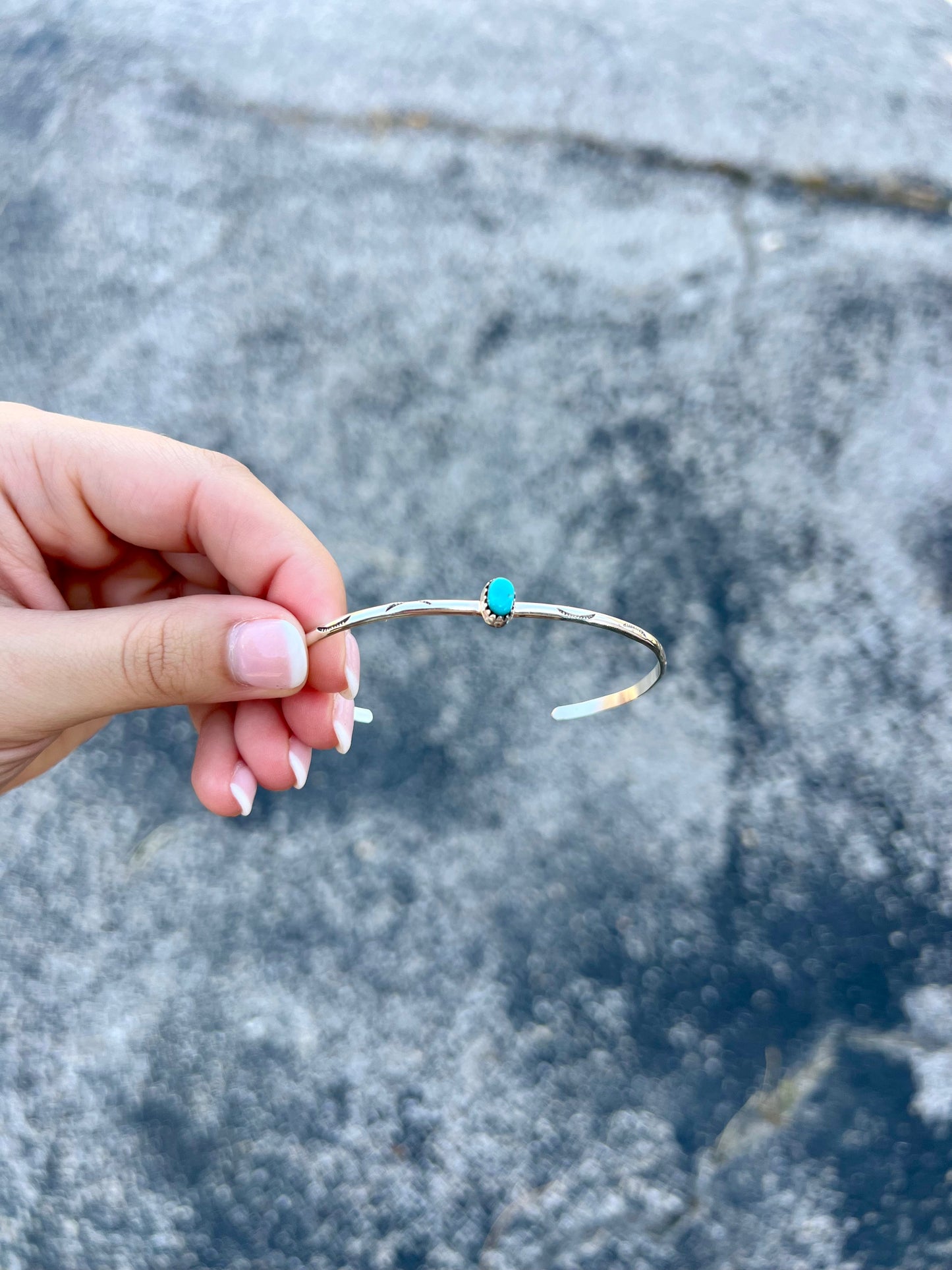 Turquoise Mini Stud Cuff Bracelet