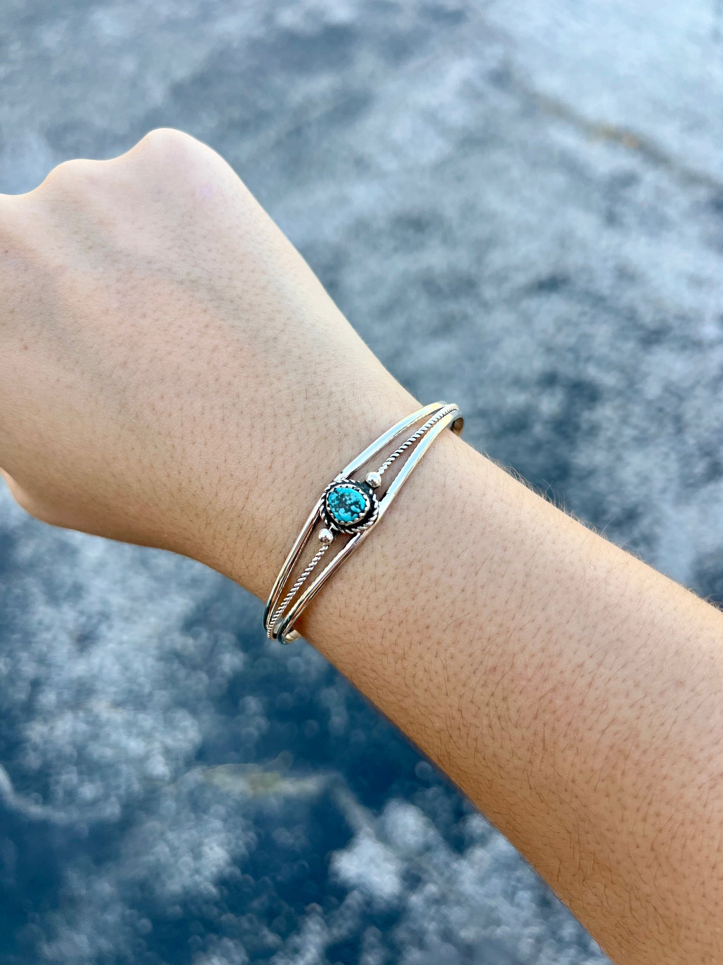 Turquoise Split Twisted Bracelet